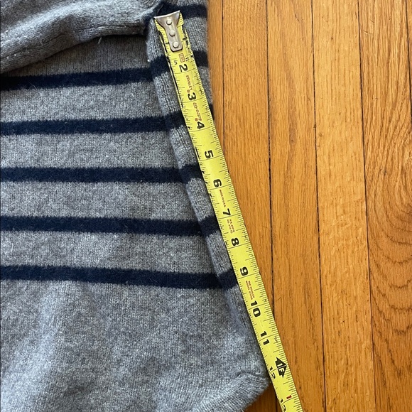 Jigsaw Montmartre Cashmere Stripe Funnel Neck - Picture 9 of 9